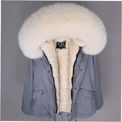 Men's Hooded 100% Down Parka with Detachable Raccoon Fur Collar - Image 18