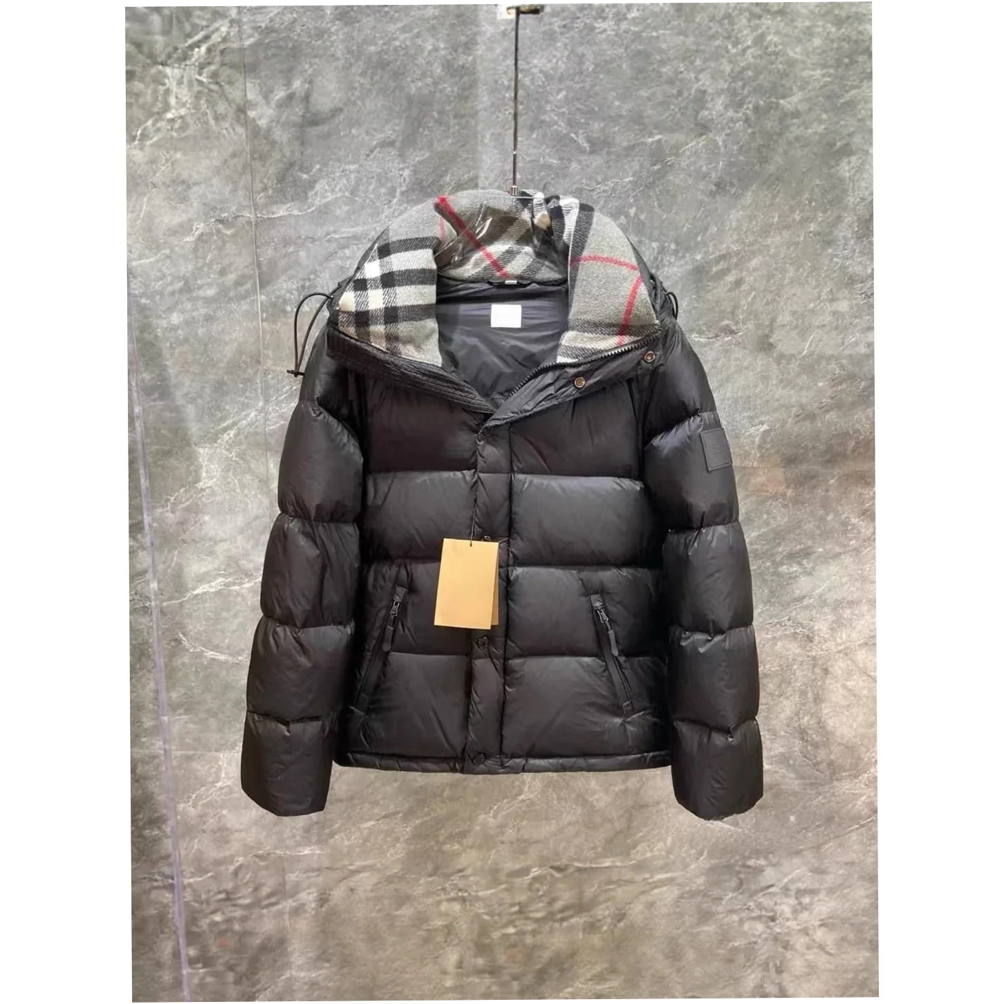 Men's Black Hooded Down Vest Sleeveless Waterproof Casual Outerwear - Image 5