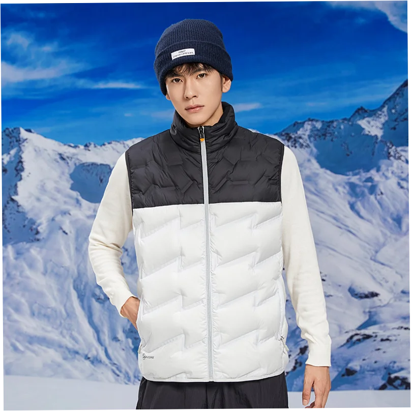 Men's Windproof Down Vest with Warm Collar for Winter Outdoor Sports - Image 10