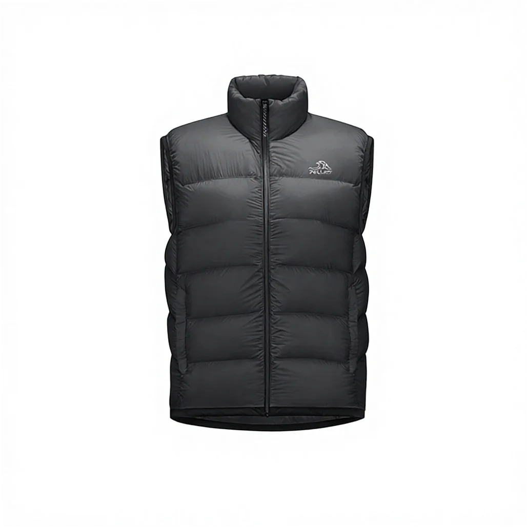 Men's Light Down Vest 800 Fill Goose Winter Windproof Zipper Outerwear - Image 3