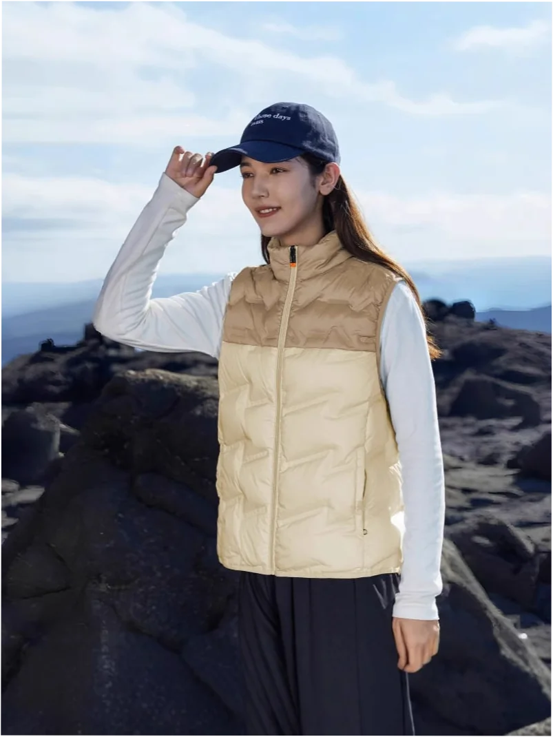 Men's Windproof Down Vest with Warm Collar for Winter Outdoor Sports - Image 11