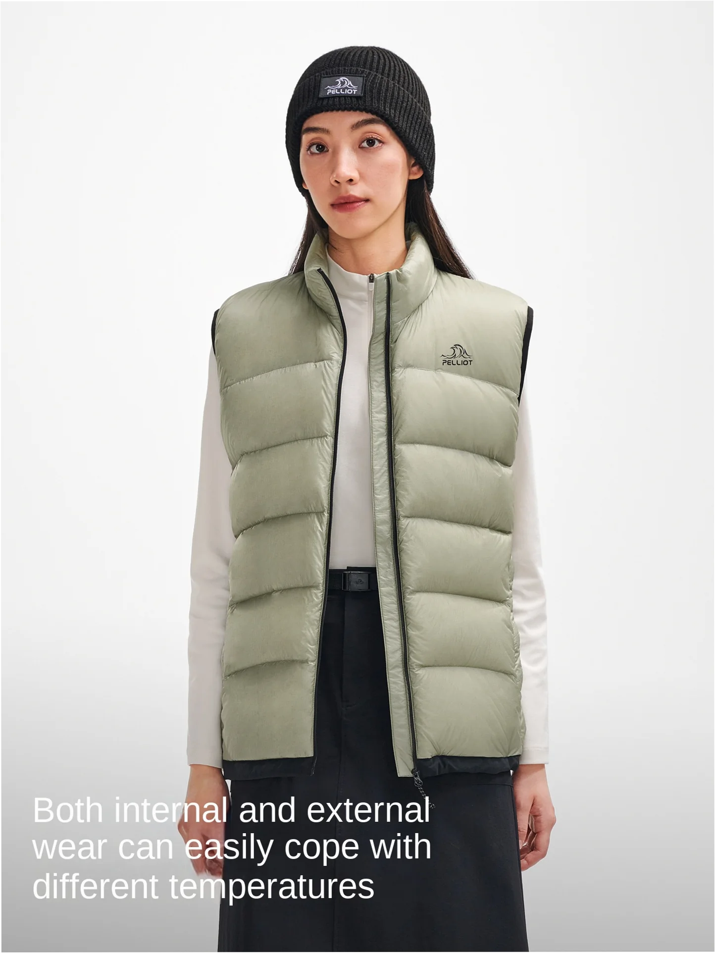 Men's Light Down Vest 800 Fill Goose Winter Windproof Zipper Outerwear - Image 8