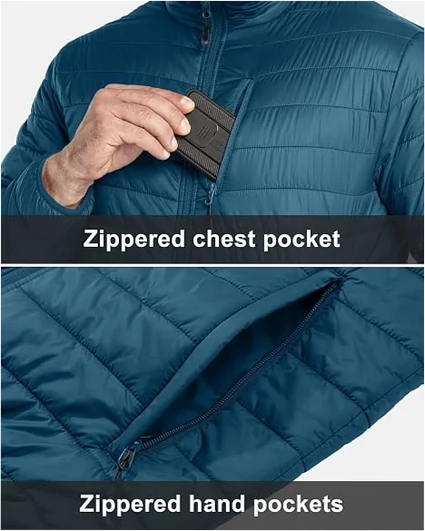 Men's Oversized Quilted Puffer Jacket with Matte Finish Down Fill - Image 3