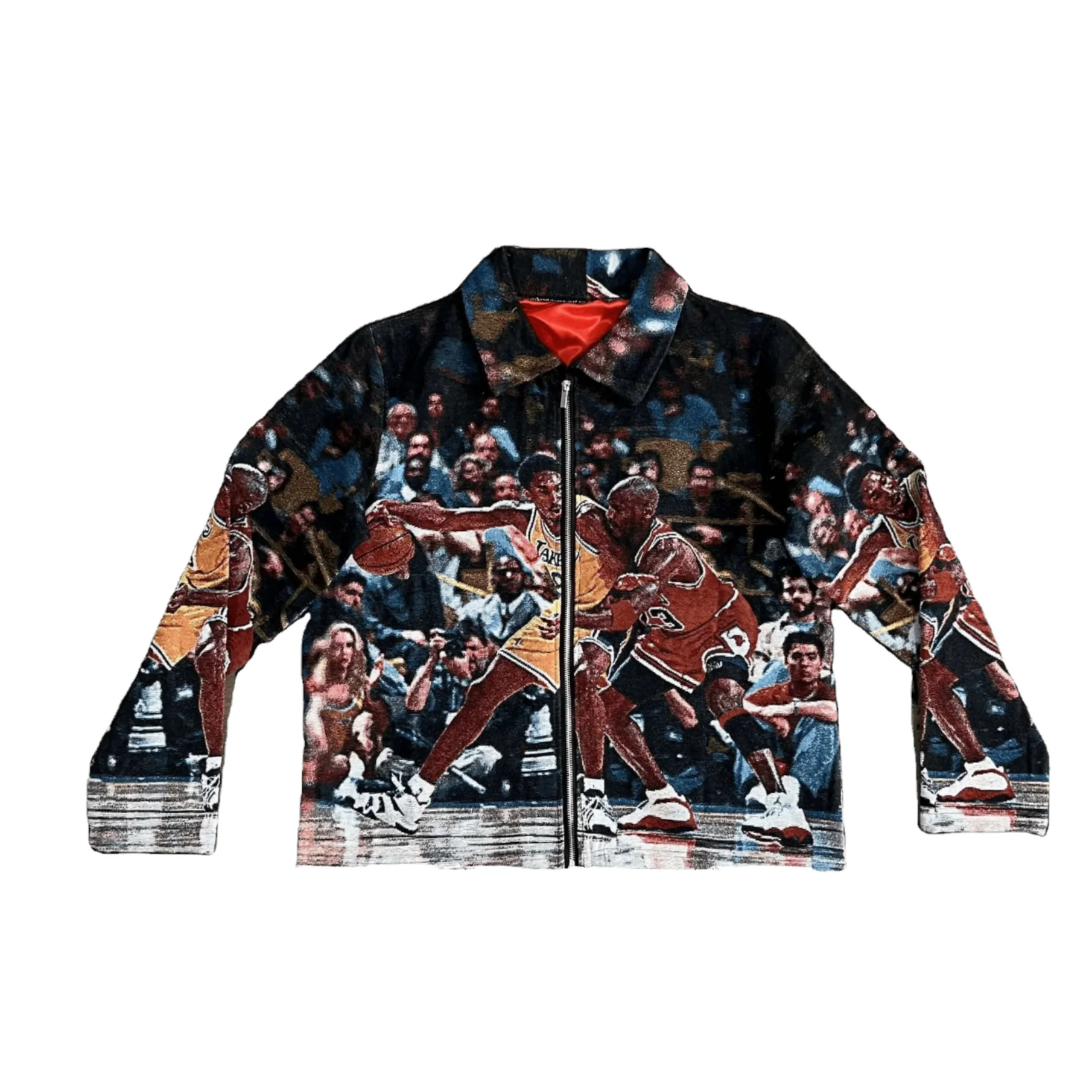 Custom Embroidered Vintage Puffer Windbreaker Jacket for Men Streetwear - Image 4