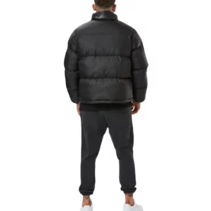 Men's Plus Size Puffer Jacket High Neck Warm Winter Outerwear