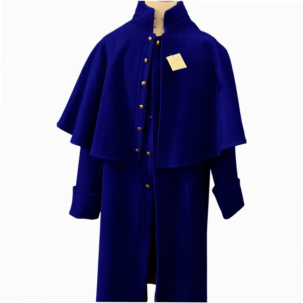 U.S. Arm Model 1851 Sky Blue Kersey Wool Great Coat for Men - Image 4