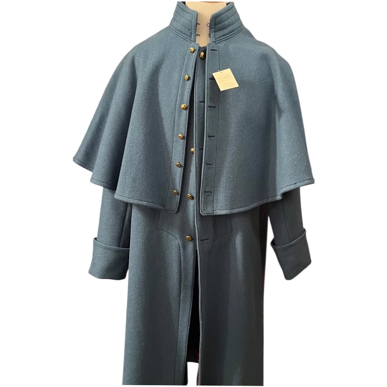 U.S. Arm Model 1851 Sky Blue Kersey Wool Great Coat for Men - Image 5