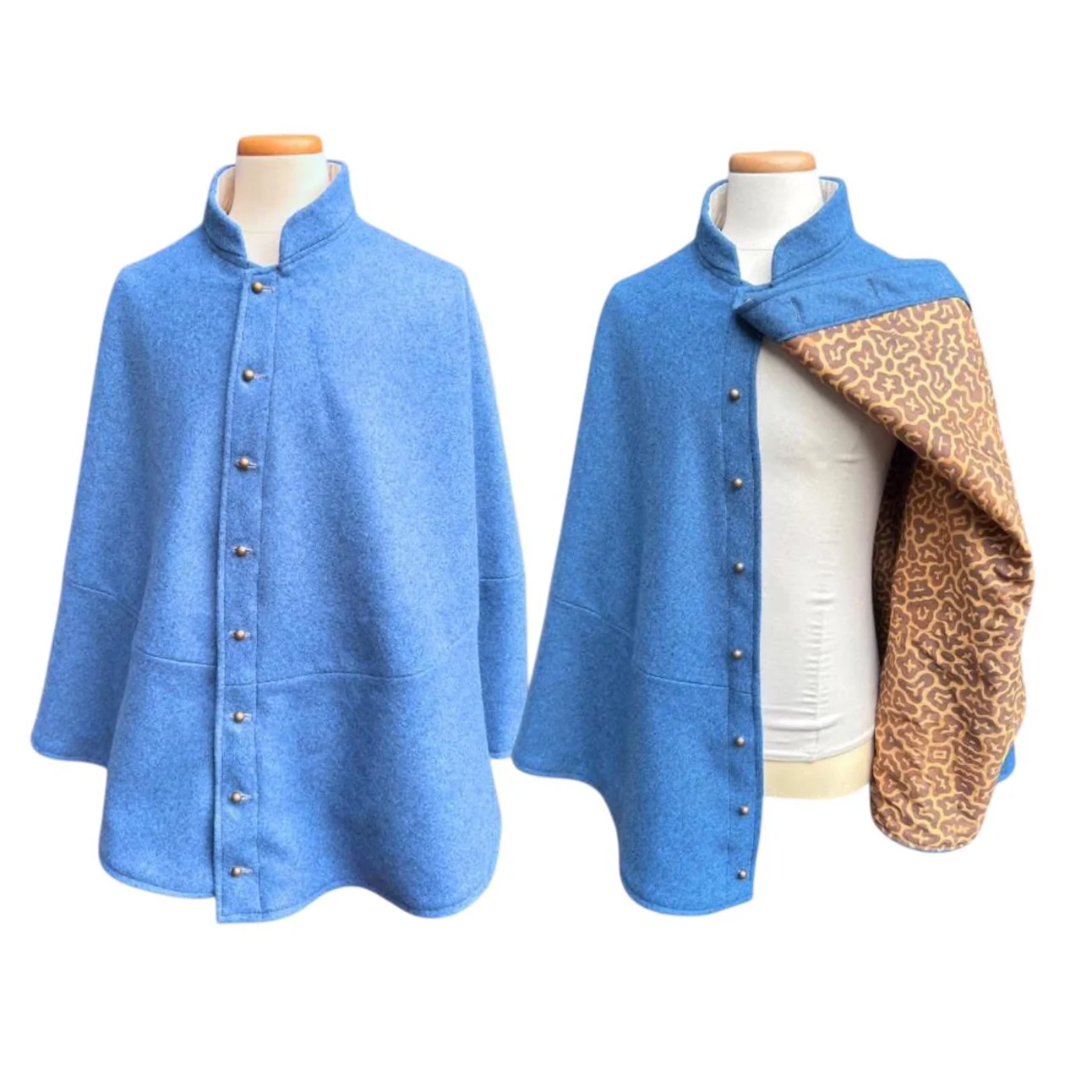 U.S. Arm Model 1851 Sky Blue Kersey Wool Great Coat for Men - Image 9
