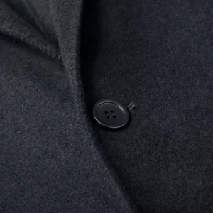 Men's 50% Wool Navy Blue Blazer Coat with Viscose Blend