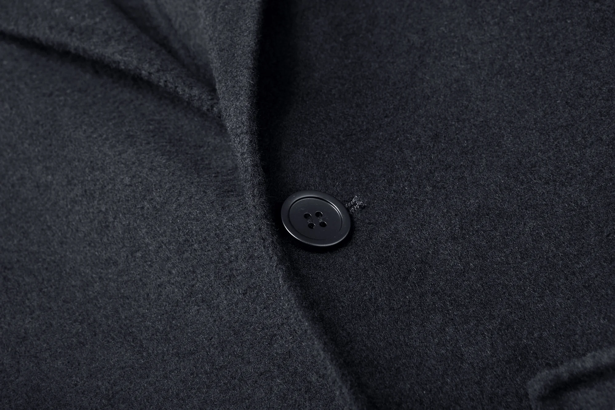 Men's 50% Wool Navy Blue Blazer Coat with Viscose Blend